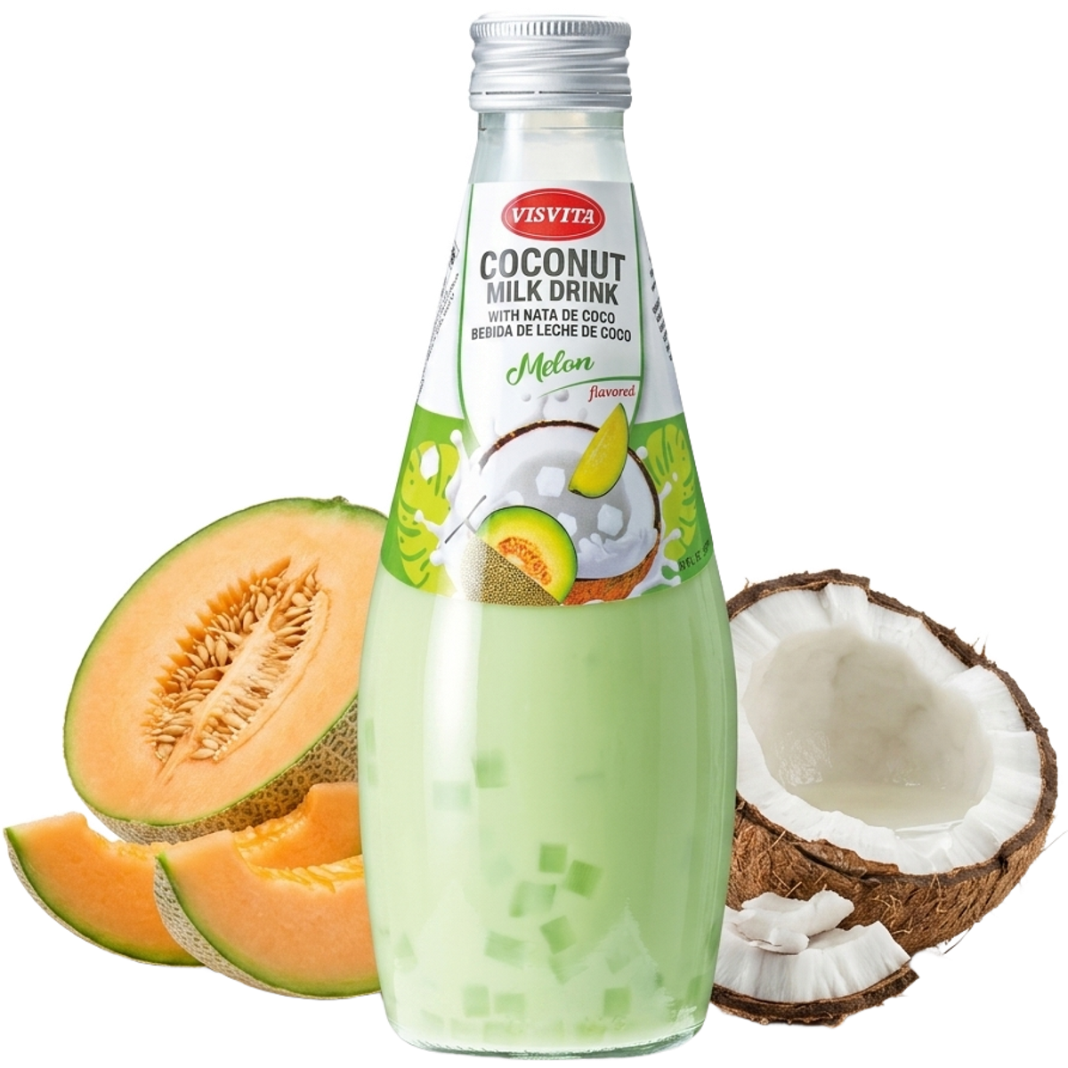 VISVITA Coconut Milk Melon with fresh melon and coconut
