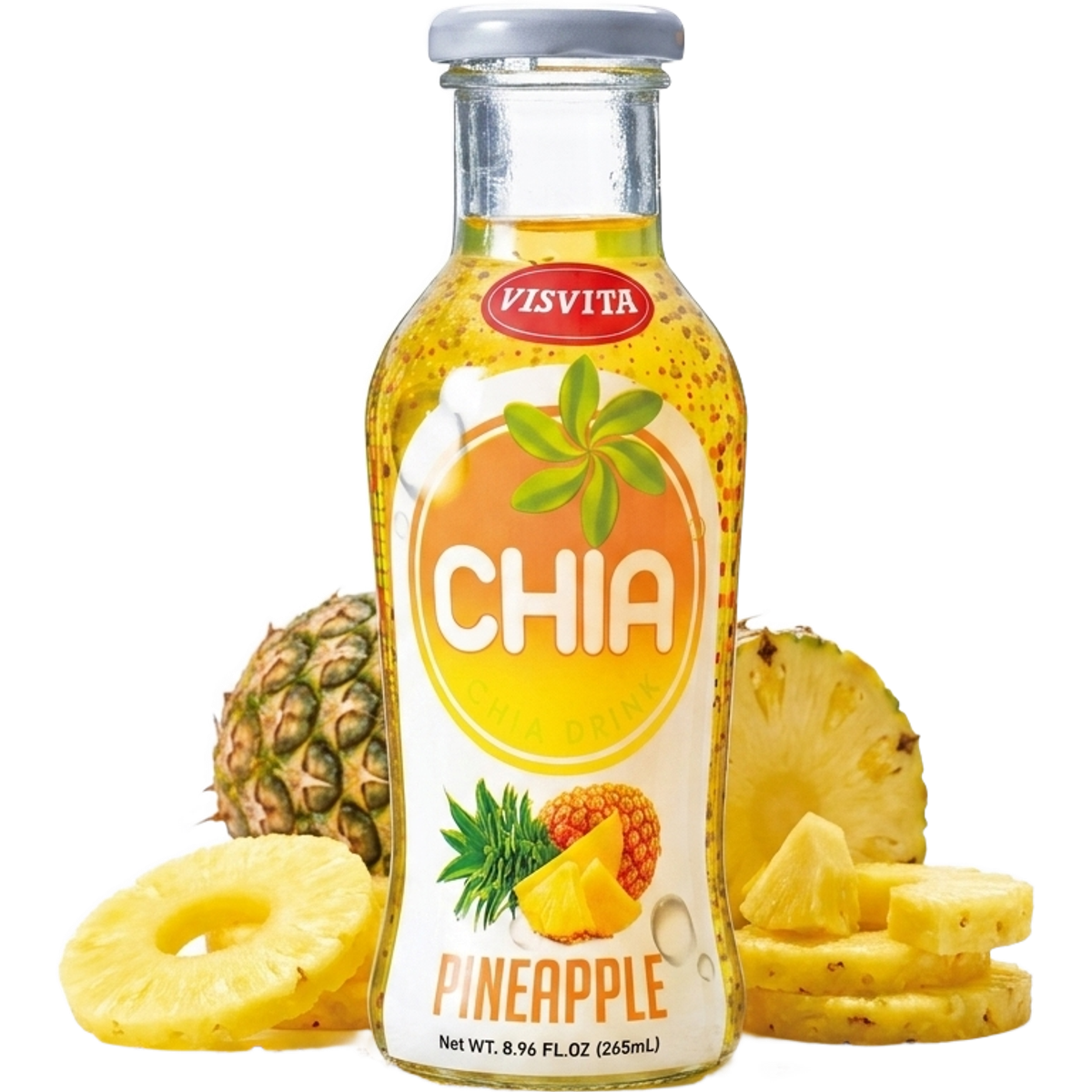 VISVITA Chia Pineapple with fresh pineapple