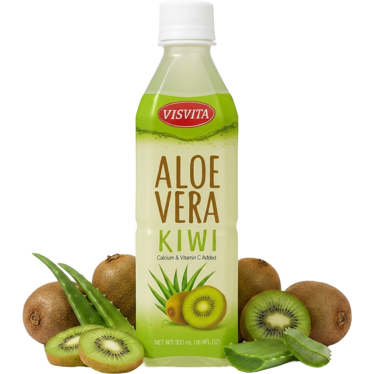 VISVITA Aloe Vera Kiwi with fresh kiwi and aloe
