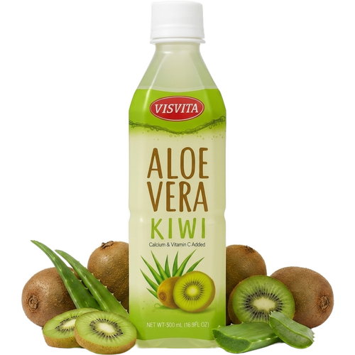 VISVITA Aloe Vera Kiwi with fresh kiwi and aloe
