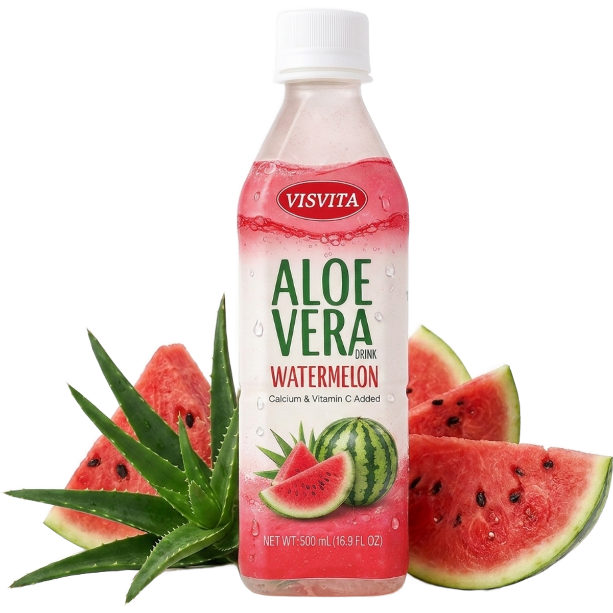 VISVITA Aloe Vera Watermelon with fresh watermelon and aloe